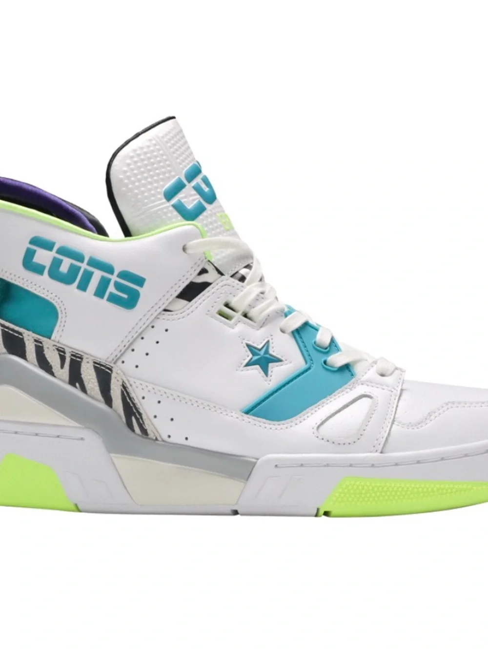 Converse x Just Don ERX-260 Mid Animal White Teal Sneakers Size 6Y- Women’s 7.5